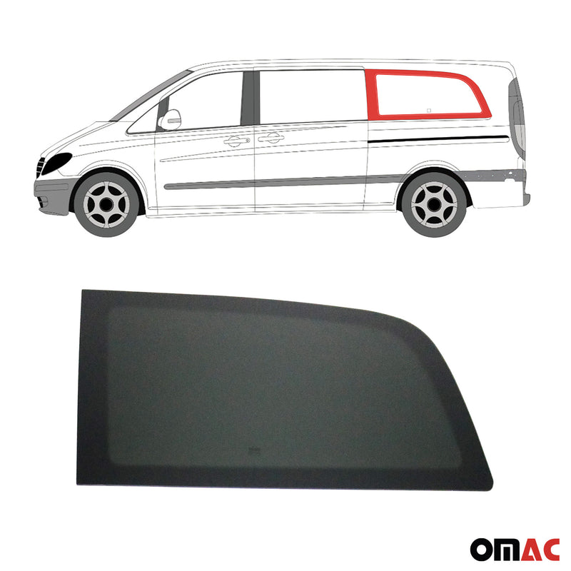 Vitre de Porte pour Mercedes Vito W639 2003-2014 L3 Arrière Gauche Verre fixe