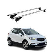 Tiger Barres de toit transversales pour Opel Mokka X 2016-2019 Aluminium Gris 2x