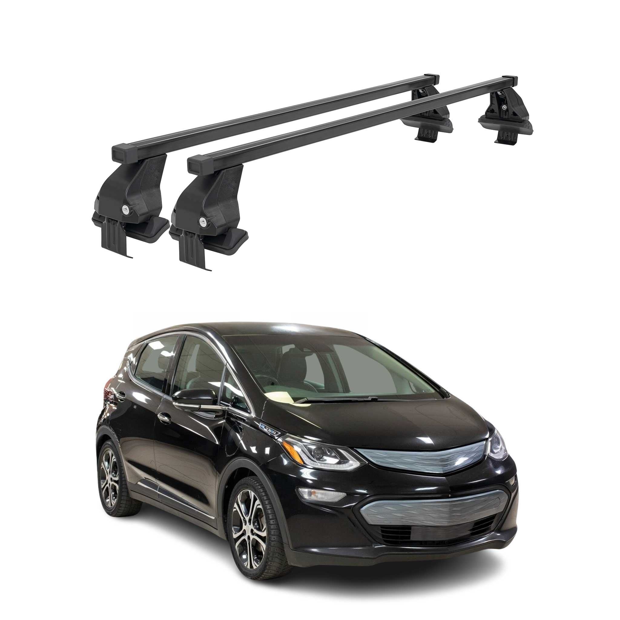 Barres Transversales Menabo pour Chevrolet Bolt 2016-2024 Noir