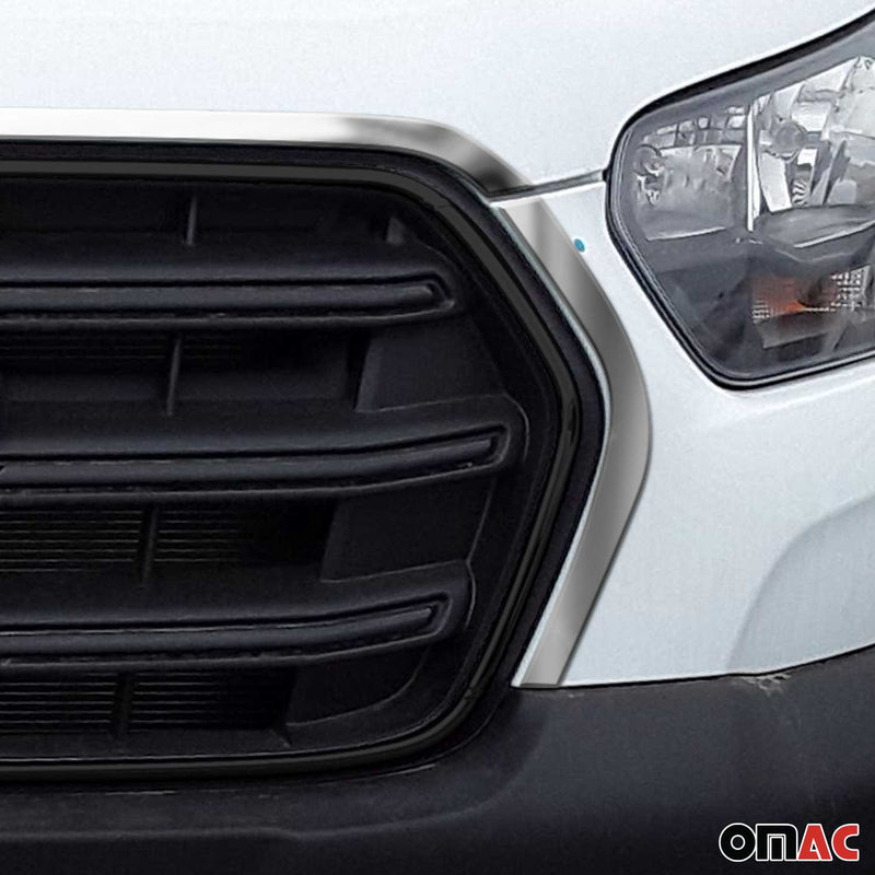 Moulure De Grille De Calandre pour Ford Transit 2019-2025 Inox Chromé 3x