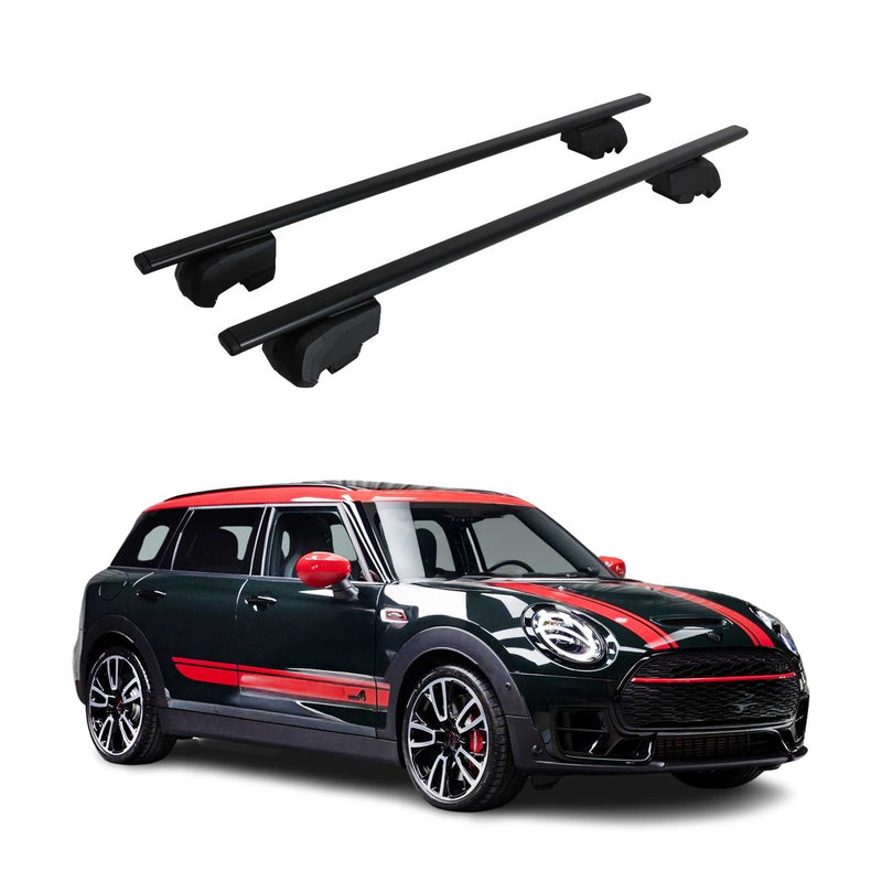 Barres de toit Transversales pour Mini Clubman F54 Break 2015-2023 Noir ABE