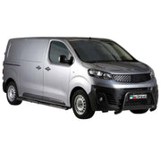Pare-buffle Avant pour Fiat Scudo 2022-2026 63mm en Acier Inoxydable Noir