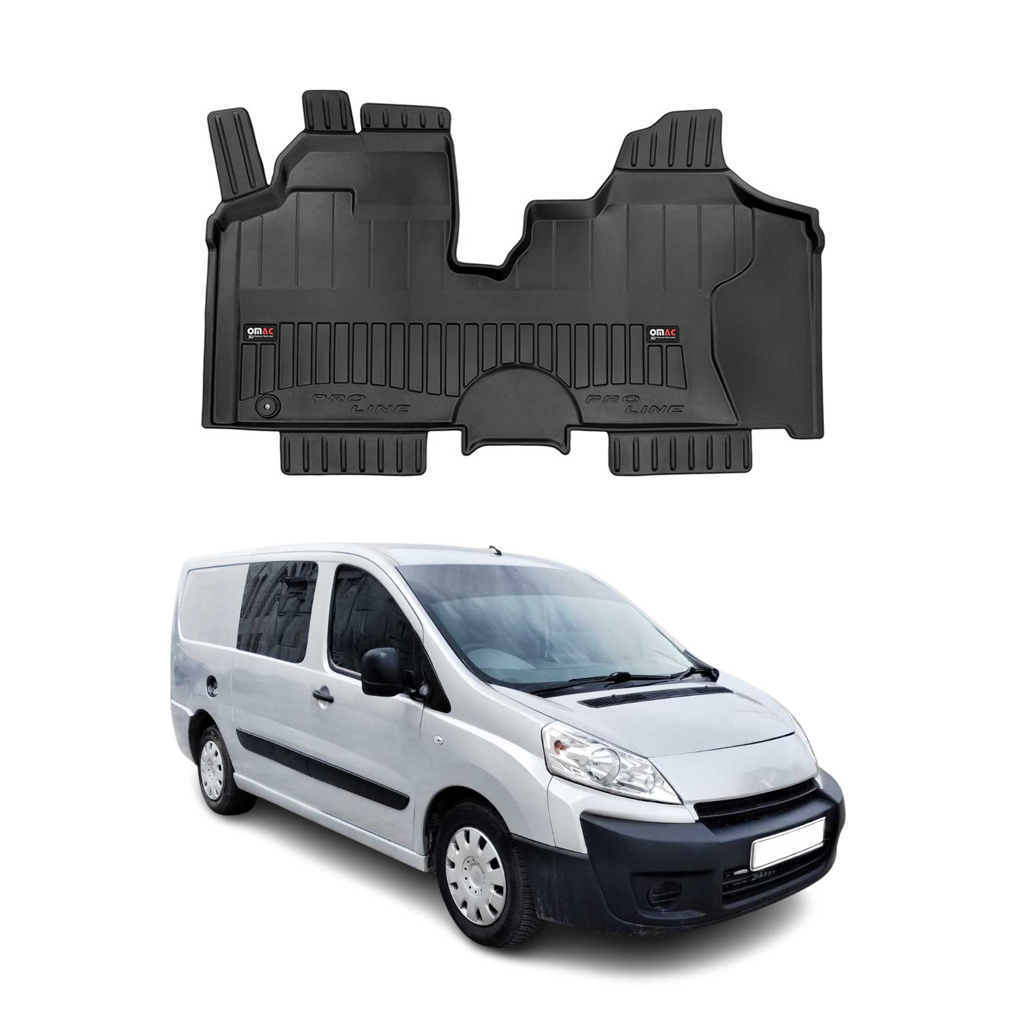 Tapis de Sol pour Citroen Jumpy 2007-2016 TPE Noir