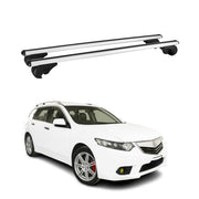 Barres de toit transversales pour Acura TSX Sportwagon 2010-2014 Alu Argent