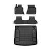 OMAC Kit Tapis de sol et coffre pour BMW X6 F16 F86 2014-2019 Premium Noir