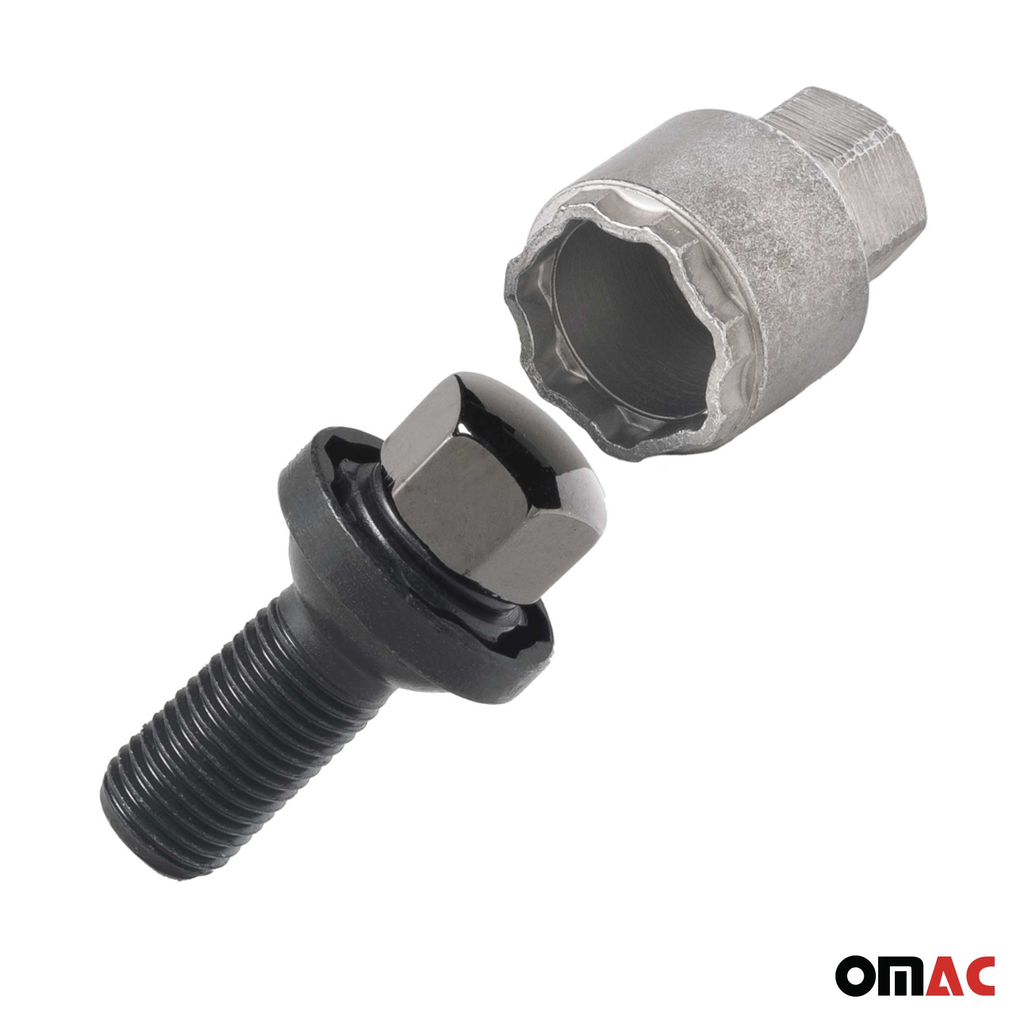 Vis de roue antivol pour VW Golf V VI VII VIII / e‑Golf 2005-2026 Noir M14X1,5