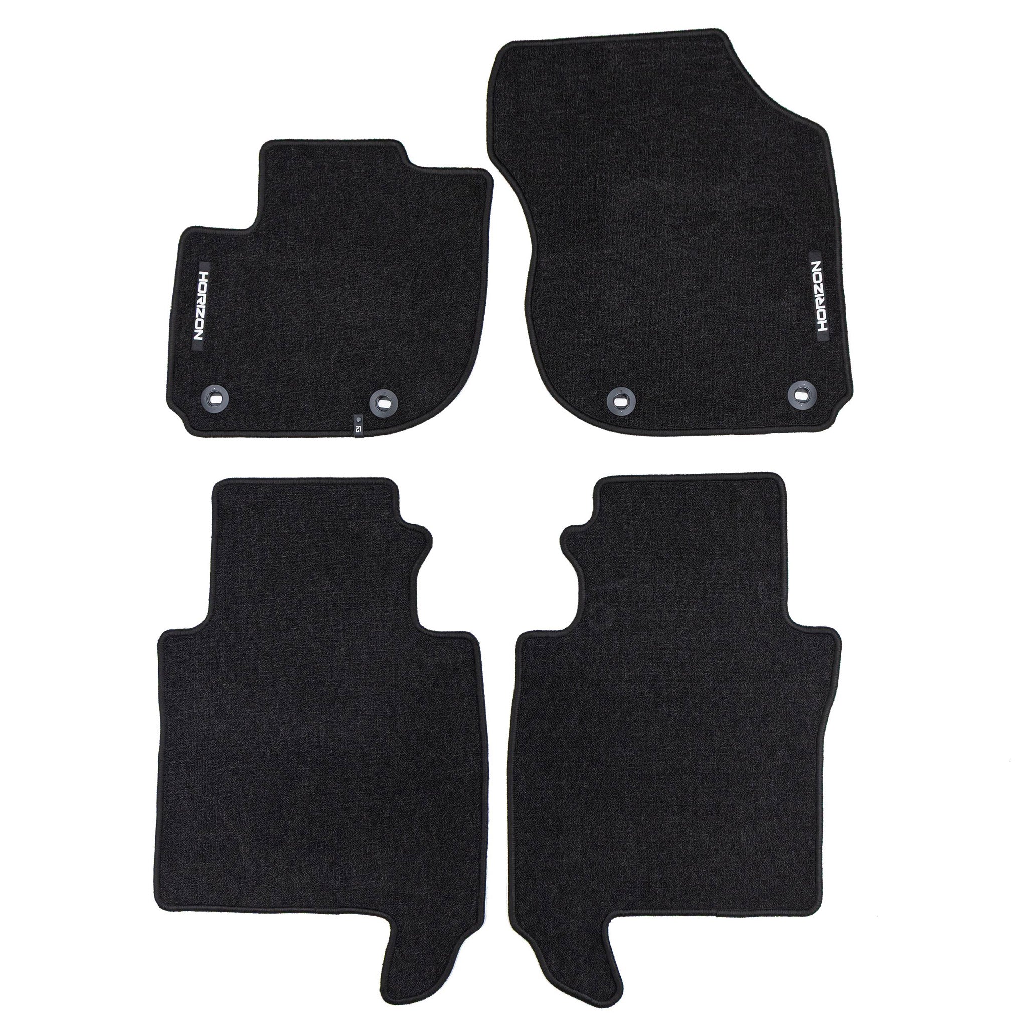 Tapis de Sol de Voiture pour Honda HR-V II 2015-2021 Velours Imperméable 4Pcs