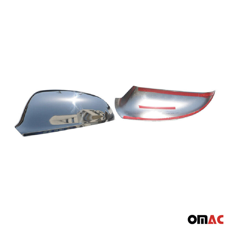 Coques de Rétroviseurs pour Opel Astra J 2009-2015 en Acier Chromé Argent