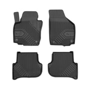 Tapis de Sol de Voiture pour Skoda Yeti 2009-2017 TPE Antidérapant Noir 4Pcs