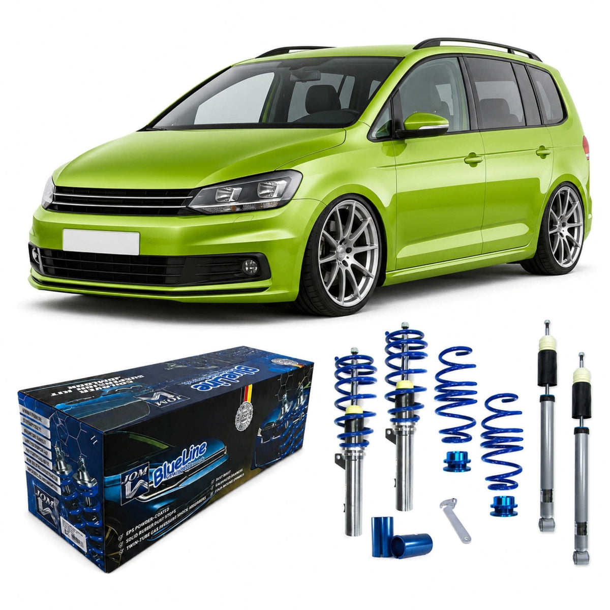 JOM BlueLine Combinés Filetés pour VW Touran (1T) 2015-