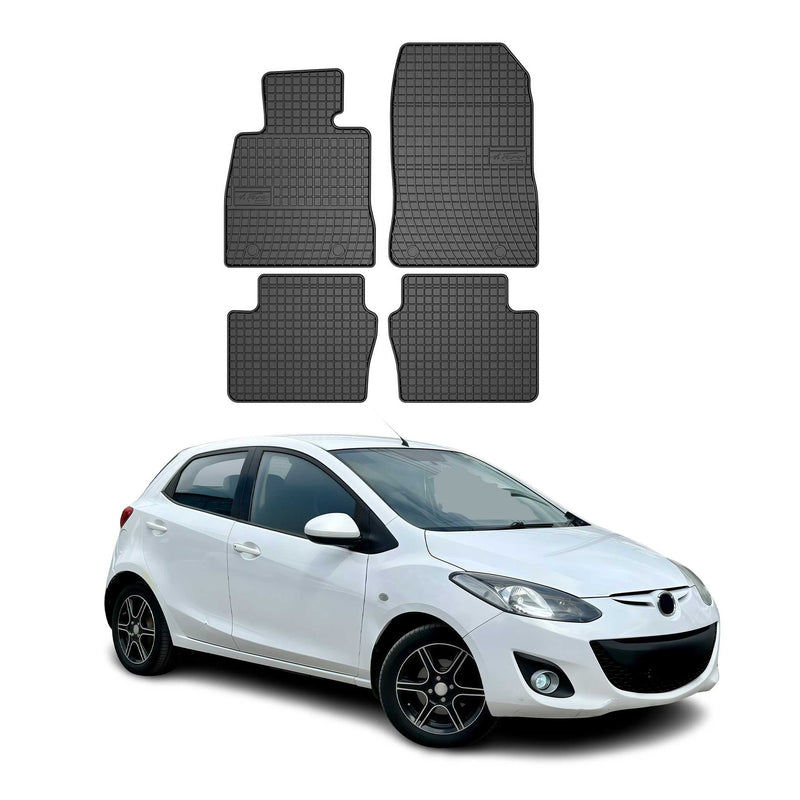 Tapis de Sol pour Mazda Mazda 2 2014-2025 Caoutchouc Noir