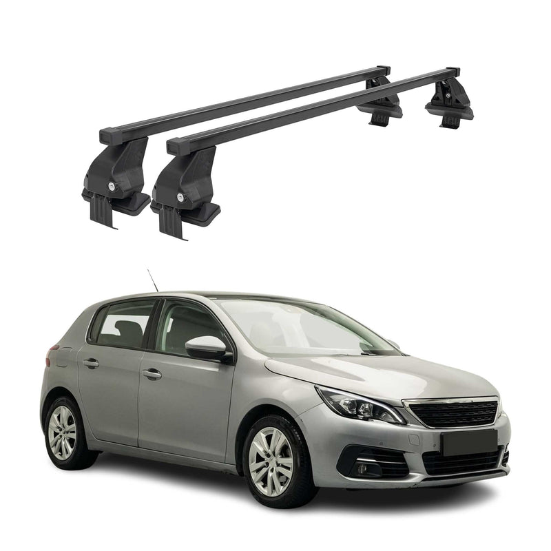 Barres Transversales Menabo pour Peugeot 308 2013-2021 Noir