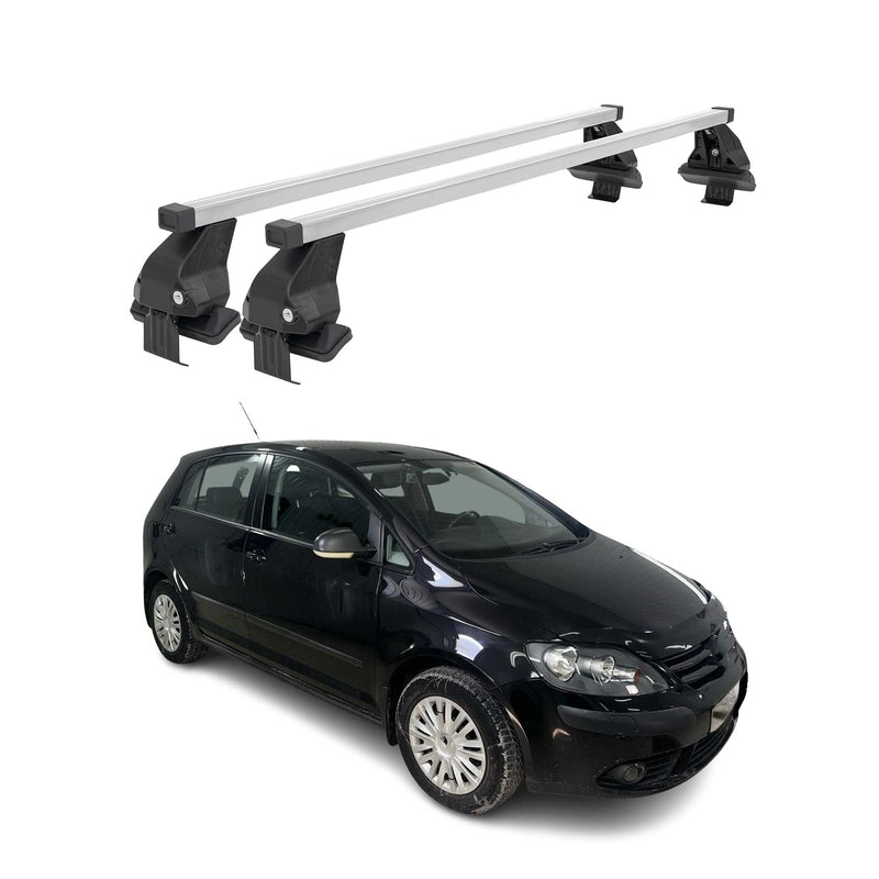 Barres de toit transversales pour VW Golf V Plus 2003-2008 Acier Gris
