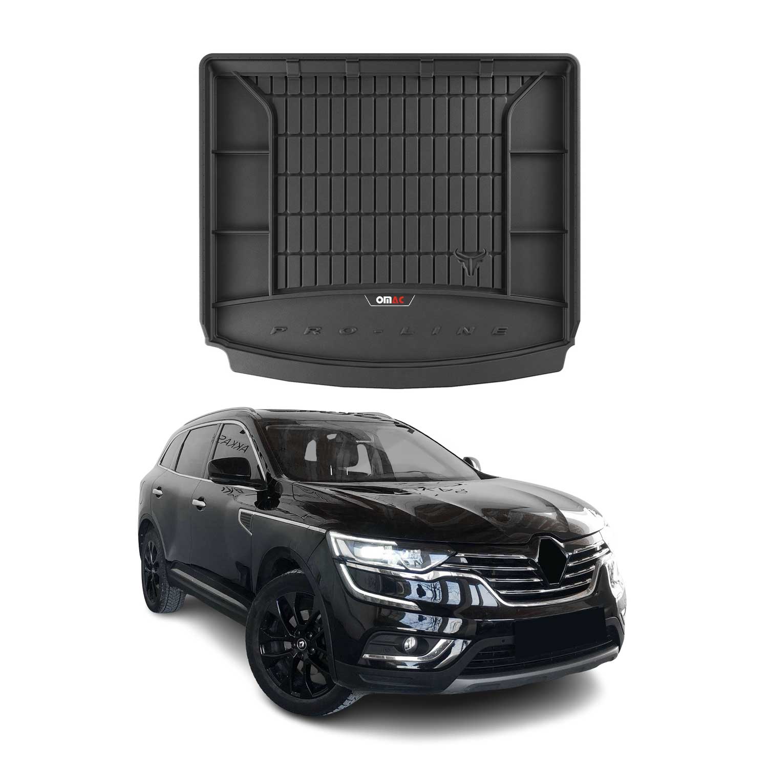 OMAC Tapis de Coffre pour Renault Koleos II HC 2016-2023 TPE Noir
