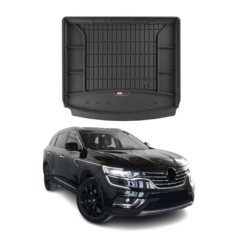 Tapis de Coffre pour Renault Koleos 2017-2022 TPE Noir