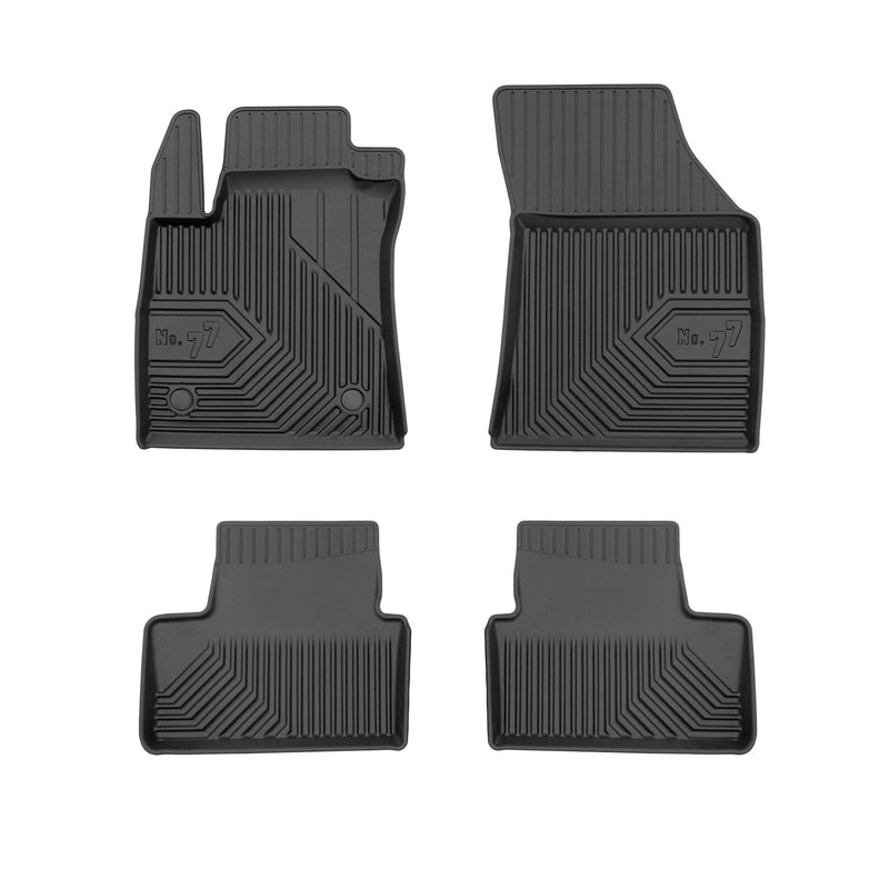 Tapis de Sol de Voiture pour Renault Megane IV 2016-24 sauf Coupé TPE Noir 4Pcs