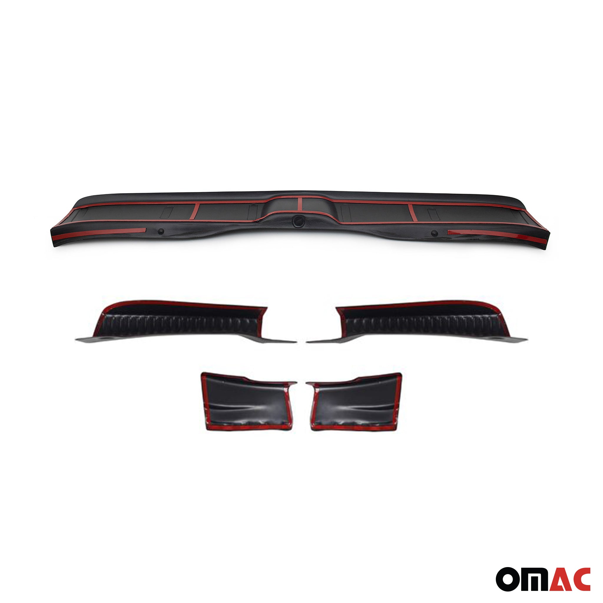 Kit Protection de Pare-Chocs arrière pour Dacia Sandero 2021-2026 ABS Noir Mat