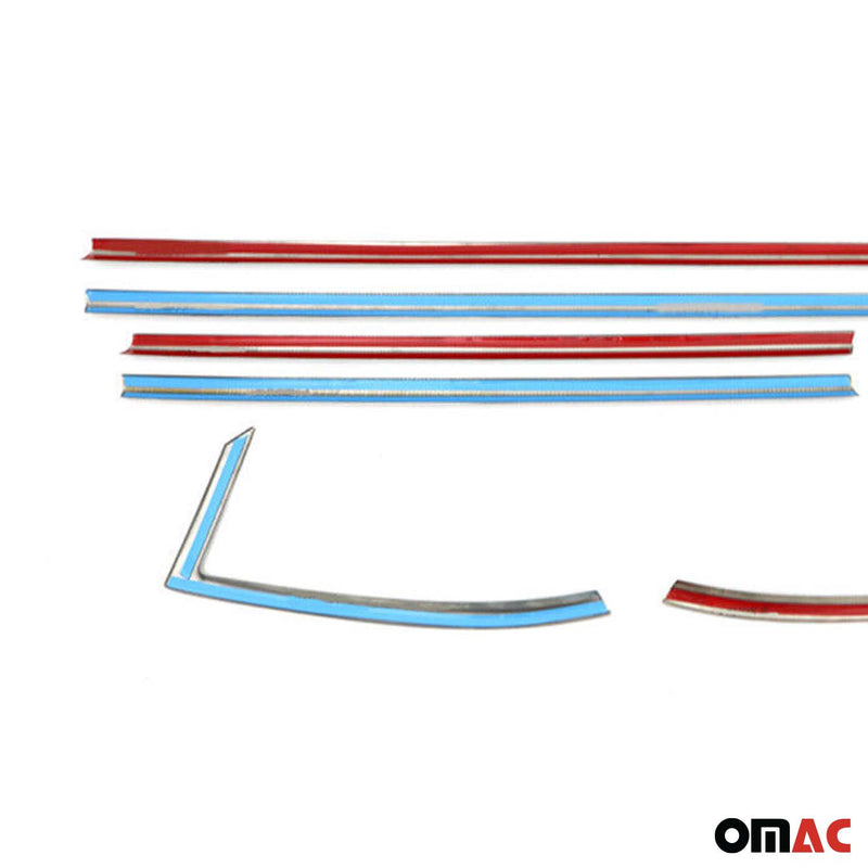 Garniture de Fenêtre pour Opel Astra K HB Acier Inox Foncé 8Pcs