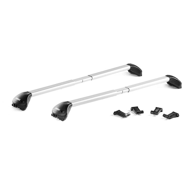 Barres de toit transversales pour VW T-Cross 2019-2025 Alu Gris Argenté 2Pcs ABE