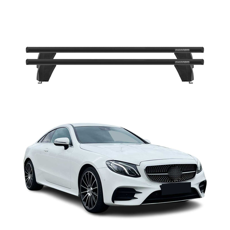 Menabo Barres de toit Transversales pour Mercedes E Coupe C238 2017-2025 Noir