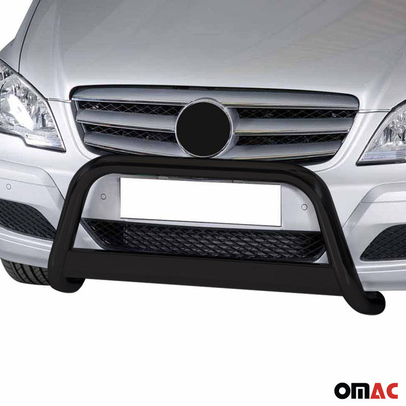 Pare-buffle Avant pour Mercedes Vito Viano 2010-2014 63 mm en Acier Noir