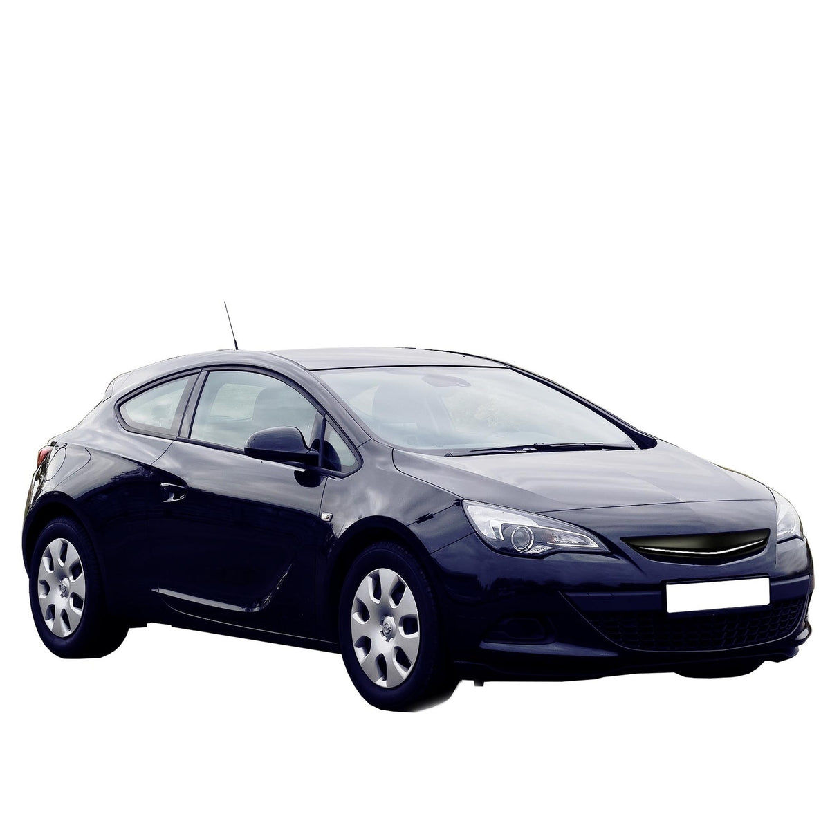 JOM Calandre pour Opel Astra J 3-Portes GTC 2012- ohne Emblem Plastique Noir