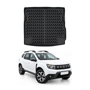 Tapis de coffre pour Dacia Duster 2 II 4X4 2018-2024 Noir 3D en Caoutchouc TPE