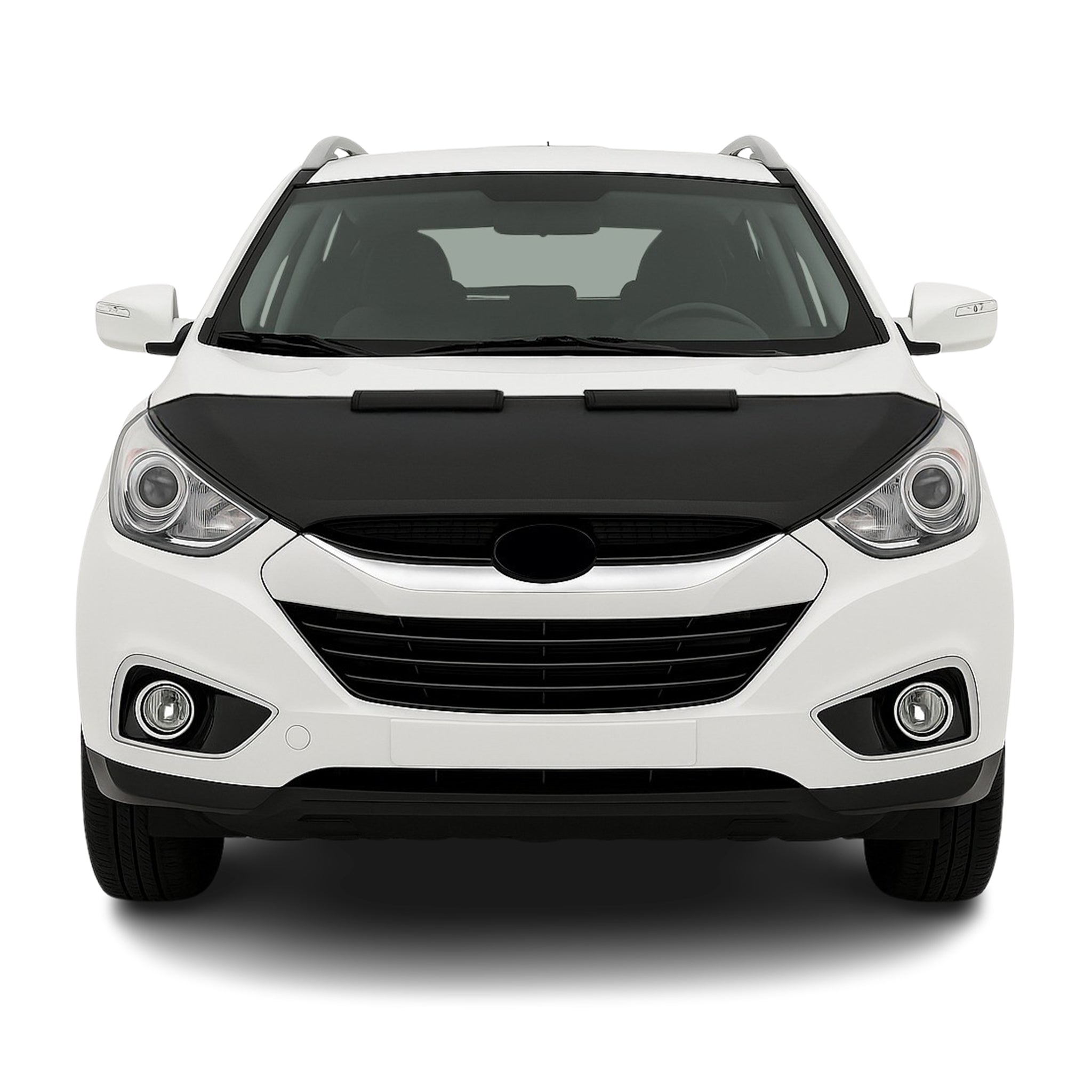 Protège Capot pour Hyundai ix35 2010-2016 Masque de voiture vinyle Noir