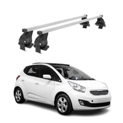 Barres de toit transversales pour Kia Venga 2010-2014 Acier Gris