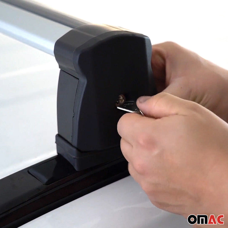 Menabo Barres Transversales Pour Toyota RAV4 XA50 2018-2025 Alu Gris 2x