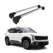 Barres de toit transversales pour Kia Seltos II 2026-2027 Gris Aluminium 2Pcs