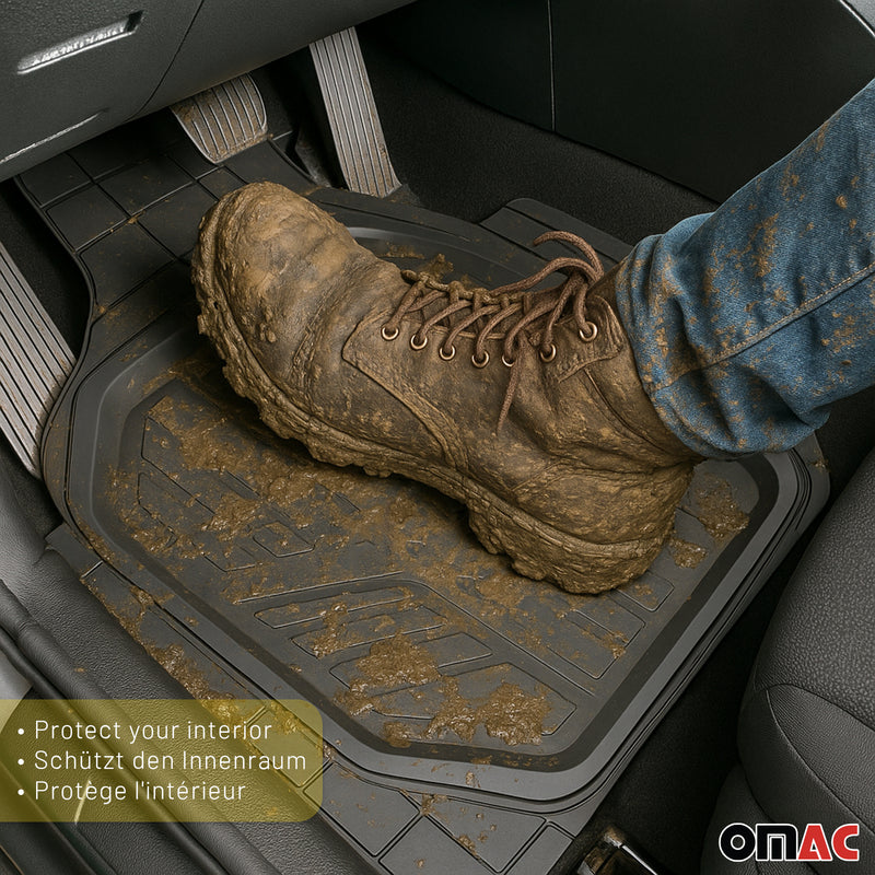 Tapis de Sol de Voiture Profond Antidérapant Imperméable pour Mercedes Classe A