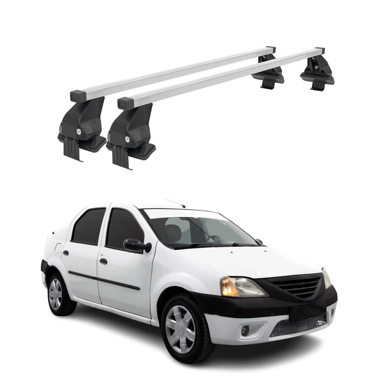 Barres de toit transversales pour Dacia Logan 2004-2012 Gris