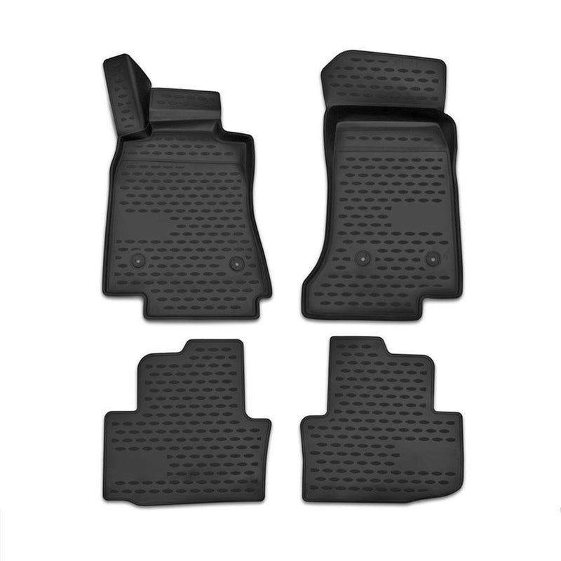 Tapis de sol pour Cadillac ATS 2013-2024 en caoutchouc TPE 3D Noir 4Pcs