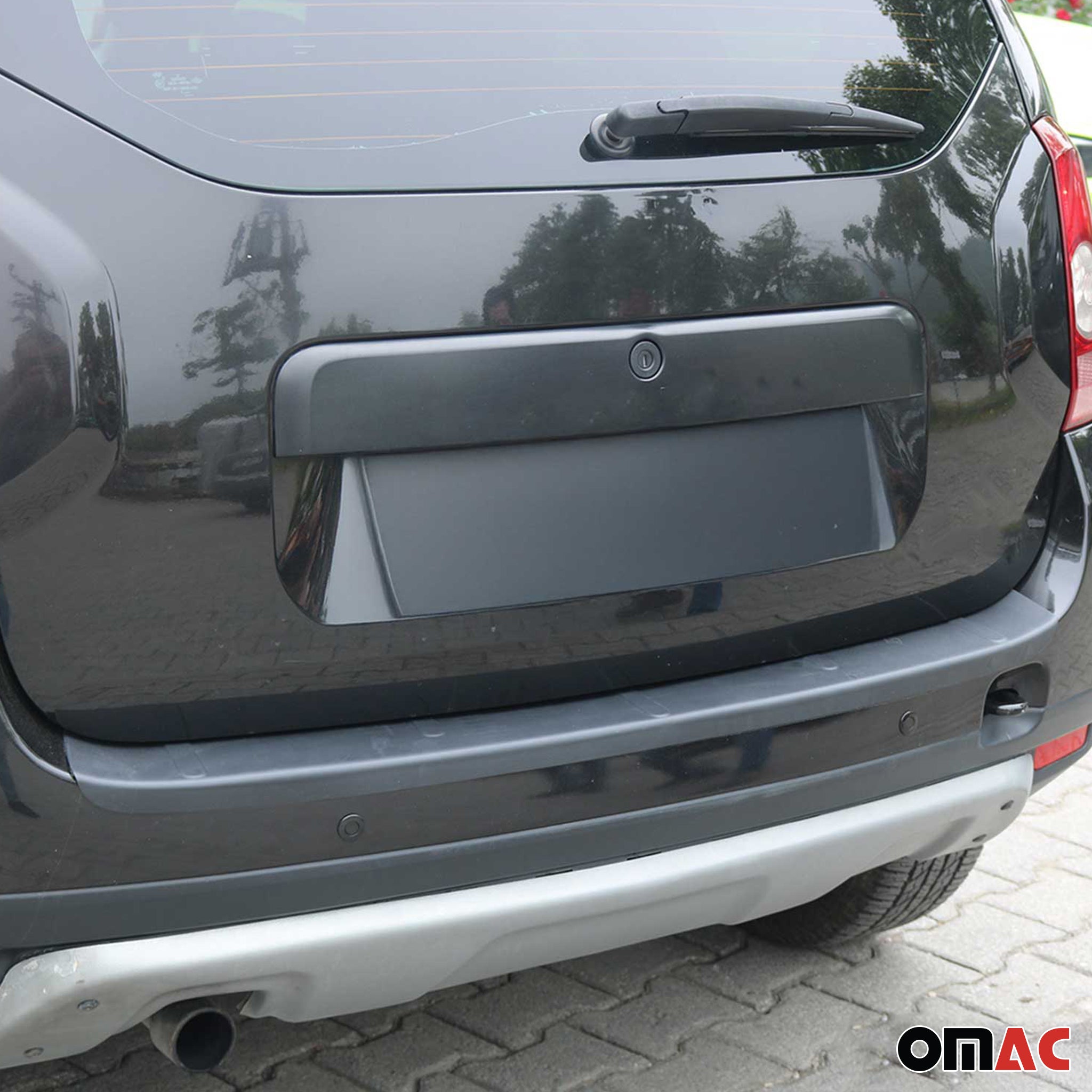 Kit Protection de Pare-Chocs arrière pour Dacia Duster 2010-2017 ABS Noir Mat