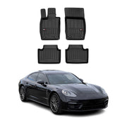 OMAC Tapis de sol en caoutchouc pour Porsche Panamera 971 2017-2023 Noir Premium