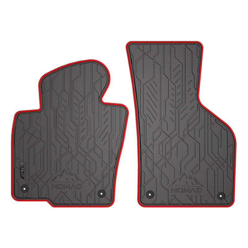 Tapis de Sol de Voiture pour VW CC 2012-2016 Caoutchouc Imperméable-Rogue 2Pcs
