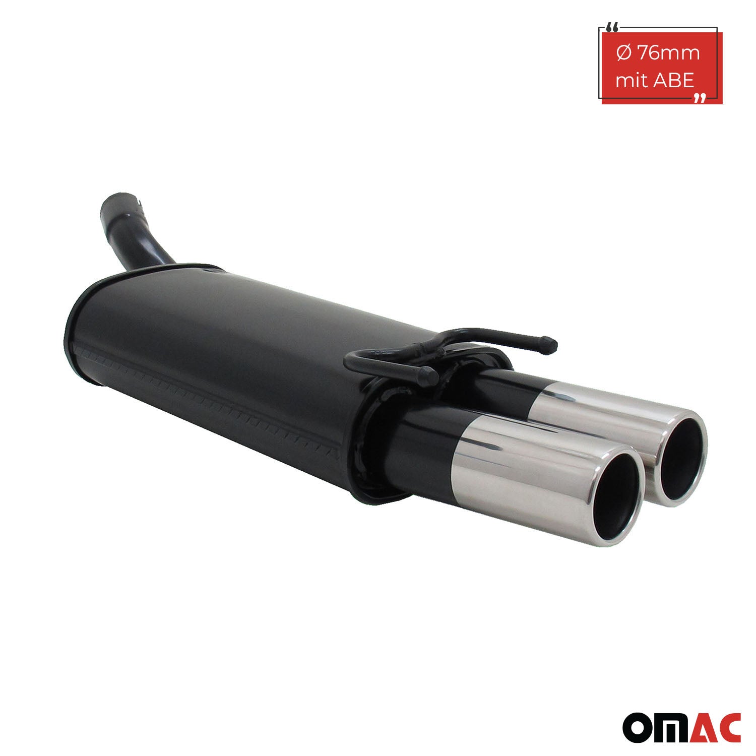 Échappement arrière sport Novus pour Opel Corsa B 2x76mm avec ABE