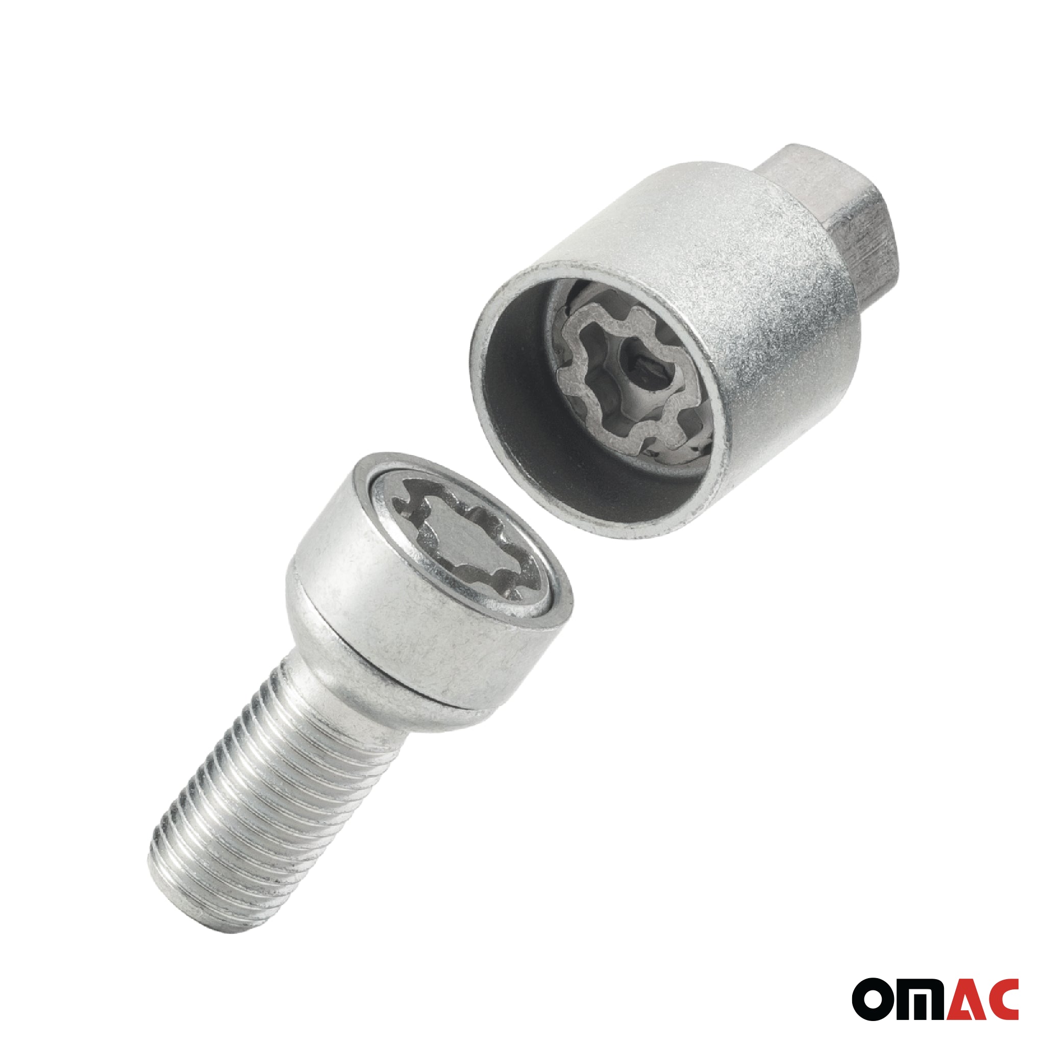 Vis de roue antivol pour Mercedes CLK 1997-2010 Acier Gris lot de 4 M12X1,5