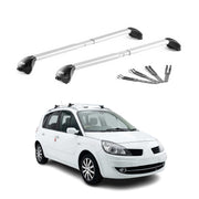 Barres de toit pour Renault Scenic mk3 / X-Mod 2009-16 Gris Argenté 2 pièces ABE