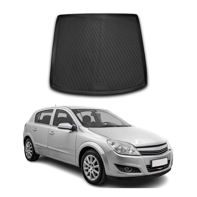 Tapis de Coffre pour Opel Astra H 2004-2014 Noir TPE