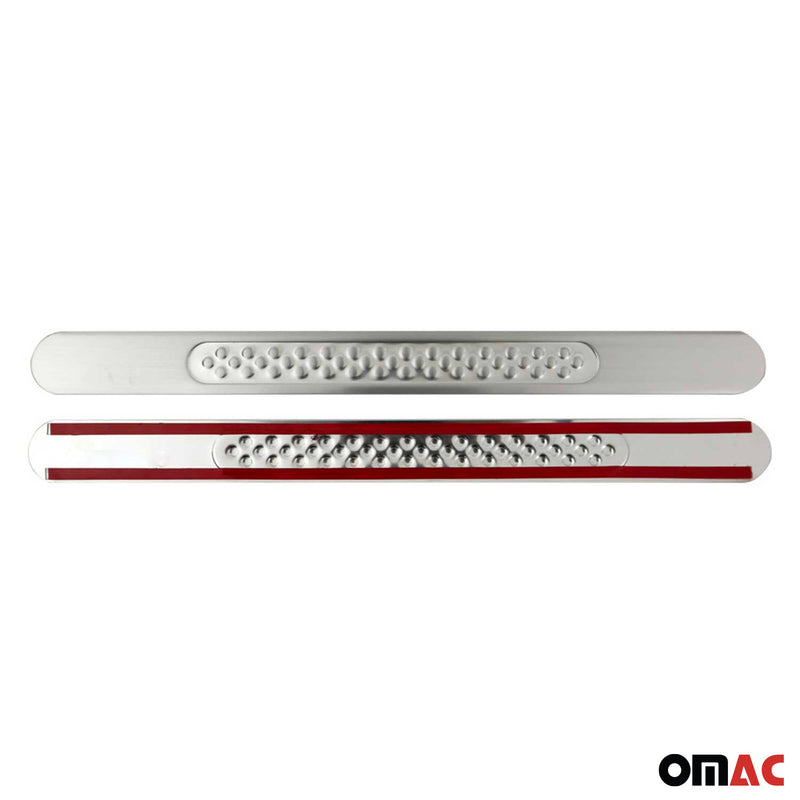Couverture De Seuil De Porte pour Jeep Renegade 2014-2024 Inox Chromé 2x