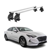 Menabo Barres de toit transversales pour Hyundai Sonata VIII 2020-26 Acier Gris