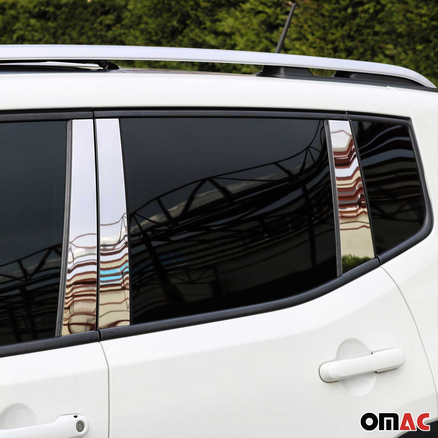 Couverture Garniture de pilier B pour Jeep Compass 2017-2025 en acier inox 6Pcs