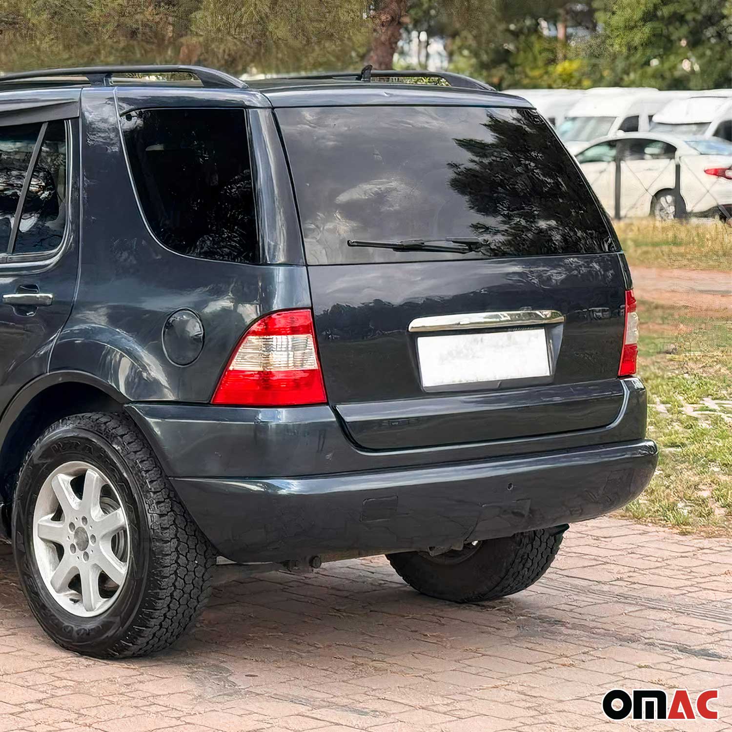 Poignée de Coffre Arrière pour Mercedes Classe M W163 1997-2005 acier inox