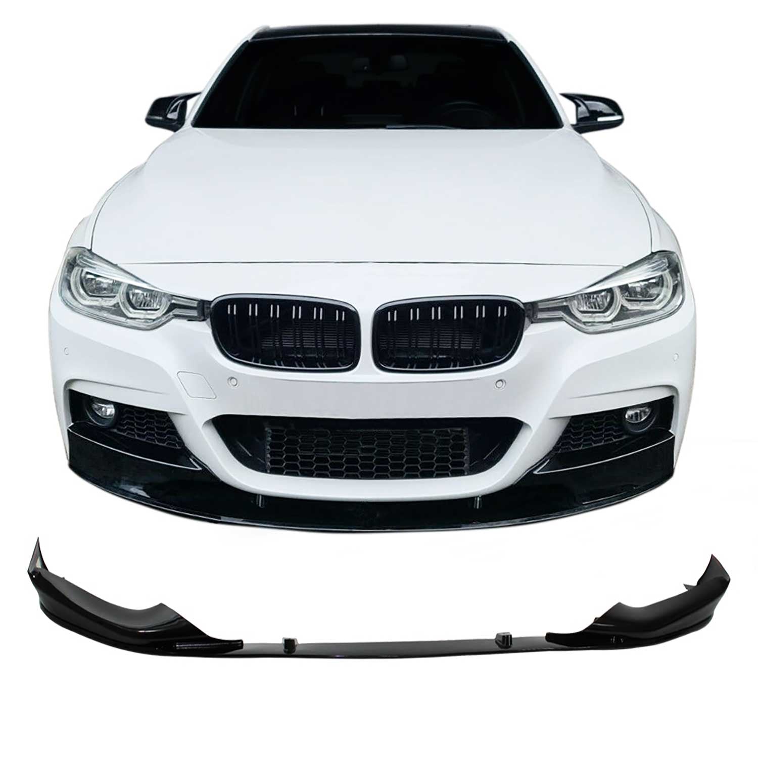 JOM Lèvre de spoiler avant convient pour BMW Series 5 G30 / G31 2017-2020 1x