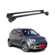 Barres de toit Transversales pour Suzuki Ignis 2016-2026 Aluminium Noir