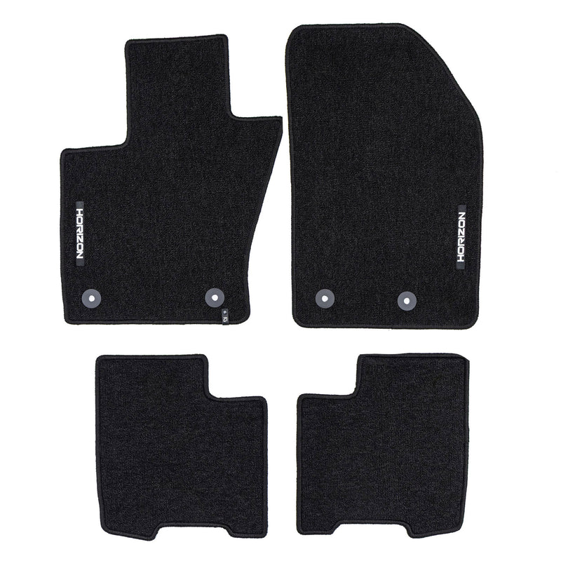 Tapis de Sol de Voiture pour Fiat 500X 2018-2024 FL Velours Imperméable 4Pcs