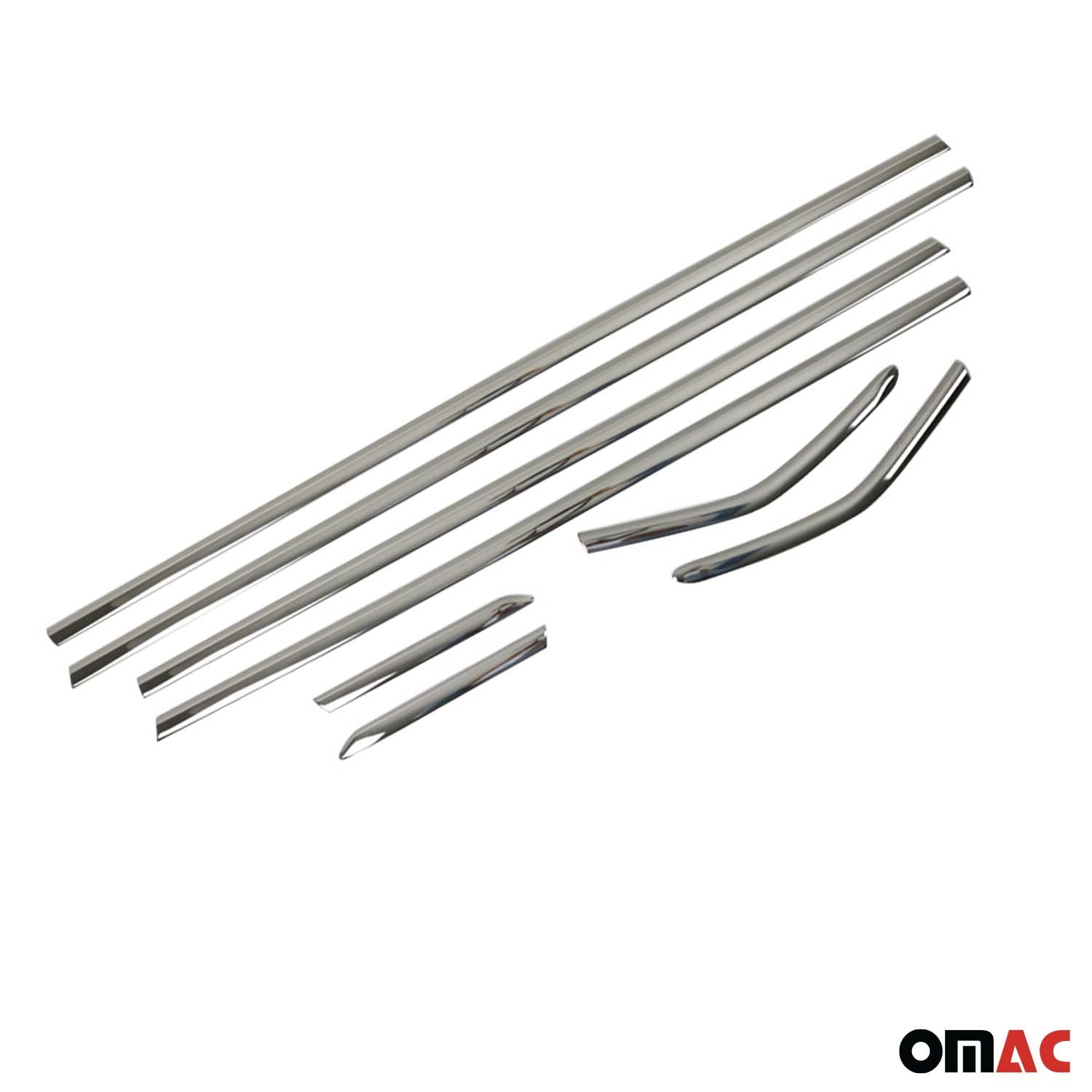 Garniture de Fenêtre pour Ford Focus mk3 HB C346 2011-2018 Acier Inox Foncé 8Pcs