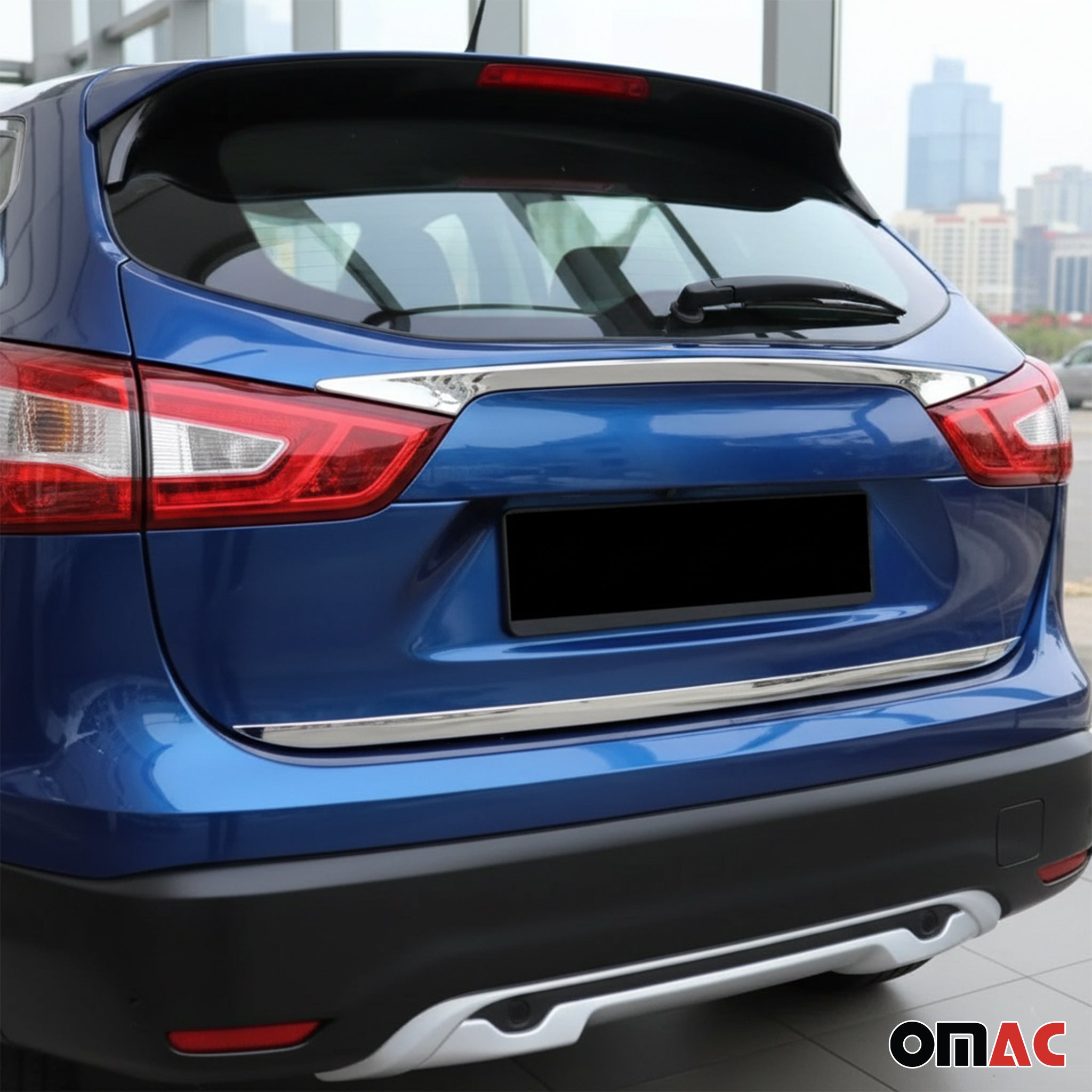 Poignée de Coffre Arrière pour Nissan Qashqai 2014-2021 acier inox Brossé